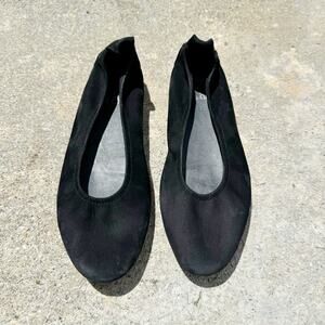 Arche Laius Ballerina Flat in Black Nubuck Suede Size 39 / US 9